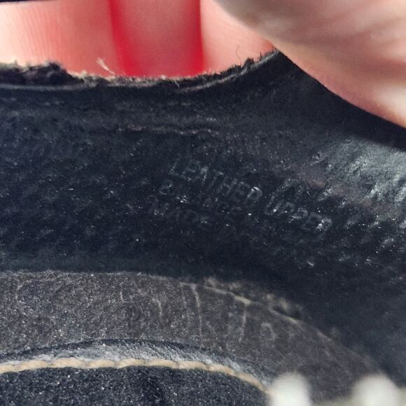 Boc Born Concept Black Leather Strappy Slip On Flats Mary Jane Shoes Size 7.5M - Picture 6 of 8